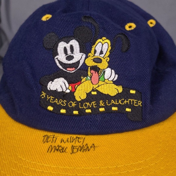 Vintage 1998-99 Walt Disney World Hat Reversible Disneyana Convention Strapback - Picture 3 of 15
